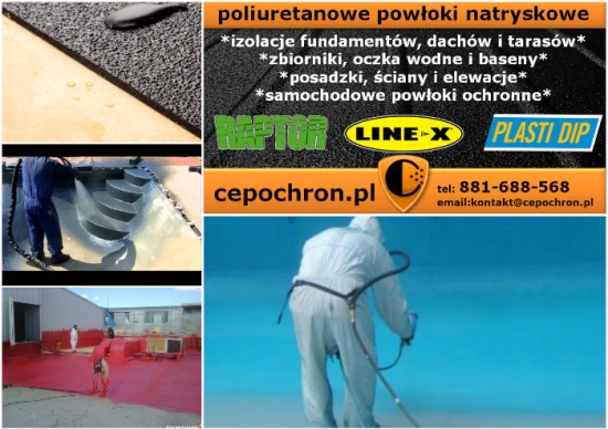 Baseny, Oczka Wodne, Hydroizolacje - LINE-X !!