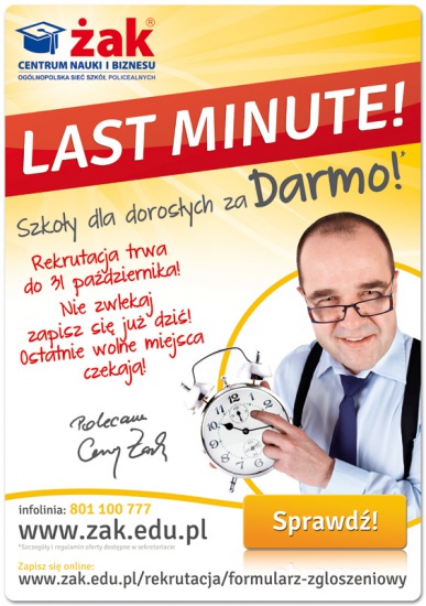 Last Minute w Żaku! Zapisy do 31 października!