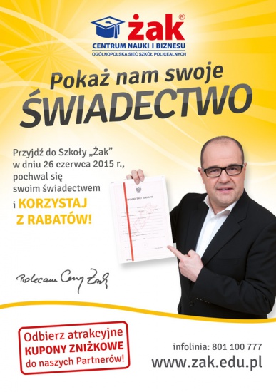 Zapraszamy do zapisu 26 czerwca do Liceum Ogólnokształcącego!