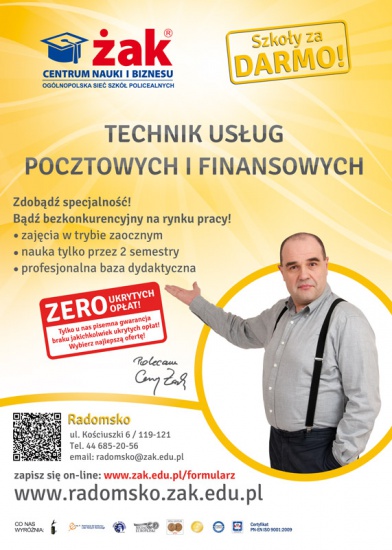 Zostań Technikiem Usług Pocztowych i Finansowych!