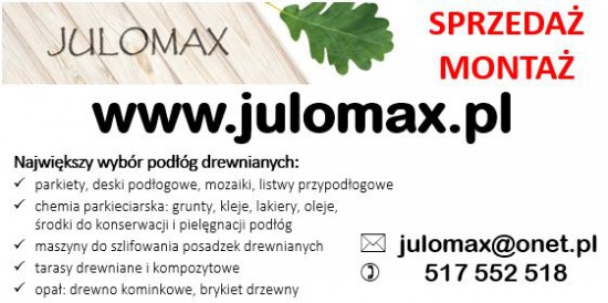 Podłoga drewniana - parkiet, mozaika, deska podłogowa - julomax